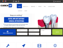 Tablet Screenshot of clinica32.com